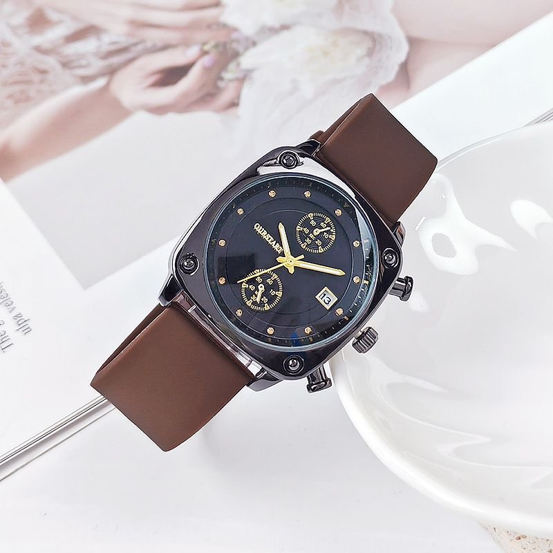 Women Fashion Calendar Silicone Quartz Watch