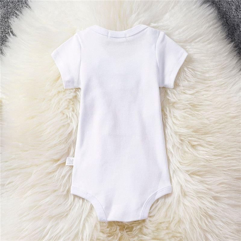 Baby Toddler Boys Clothes 1st Birthday Casual Short Sleeves Bodysuit