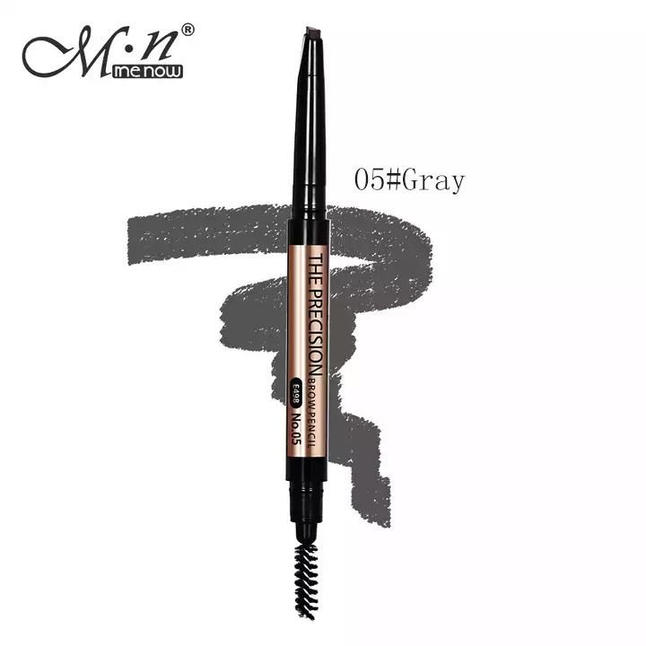 MENOW Women Simple Not Easy To Faint Automatic Rotating Triangle Double Head With Brush Eyebrow Pencil