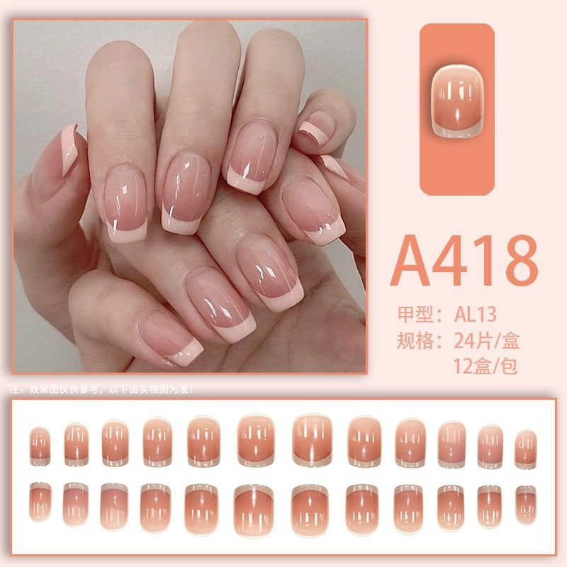 Gentle Women Ice Transparent Simi Detachable Fake Nail