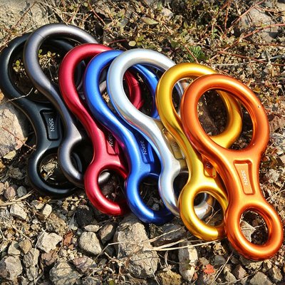 Outdoor Rock Climbing And Mountaineering Equipment Rope High Altitude Descent Protector Eight-Character Ring Climbing Ropes