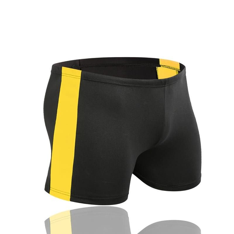 Men Fashion Plus Size Contrast Color Swimming Shorts