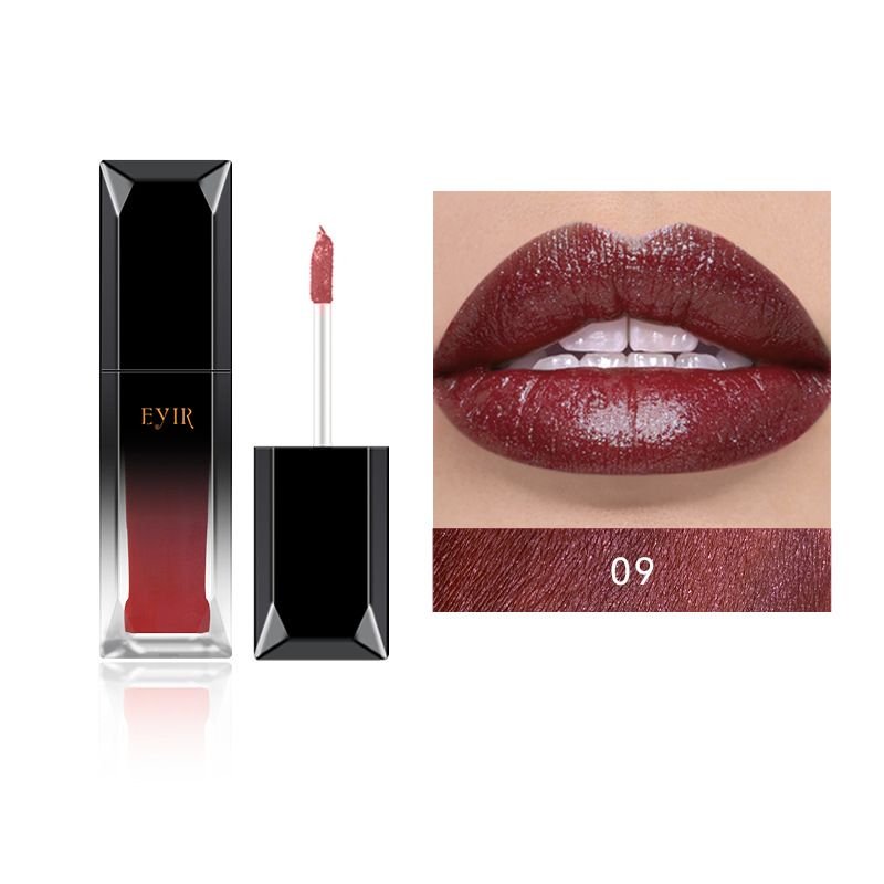 EYIR Women Long-Lasting Easy-To-Color Metallic Pearlescent Liquid Lipstick