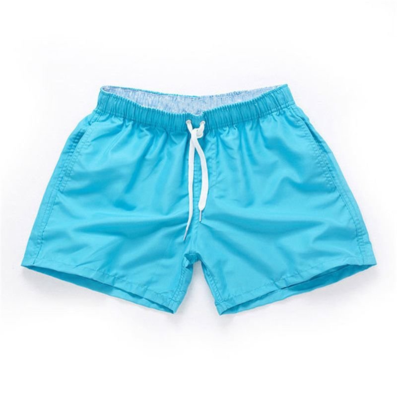 Men Fashion Candy Color Summer Beach Sports Swimwear Shorts