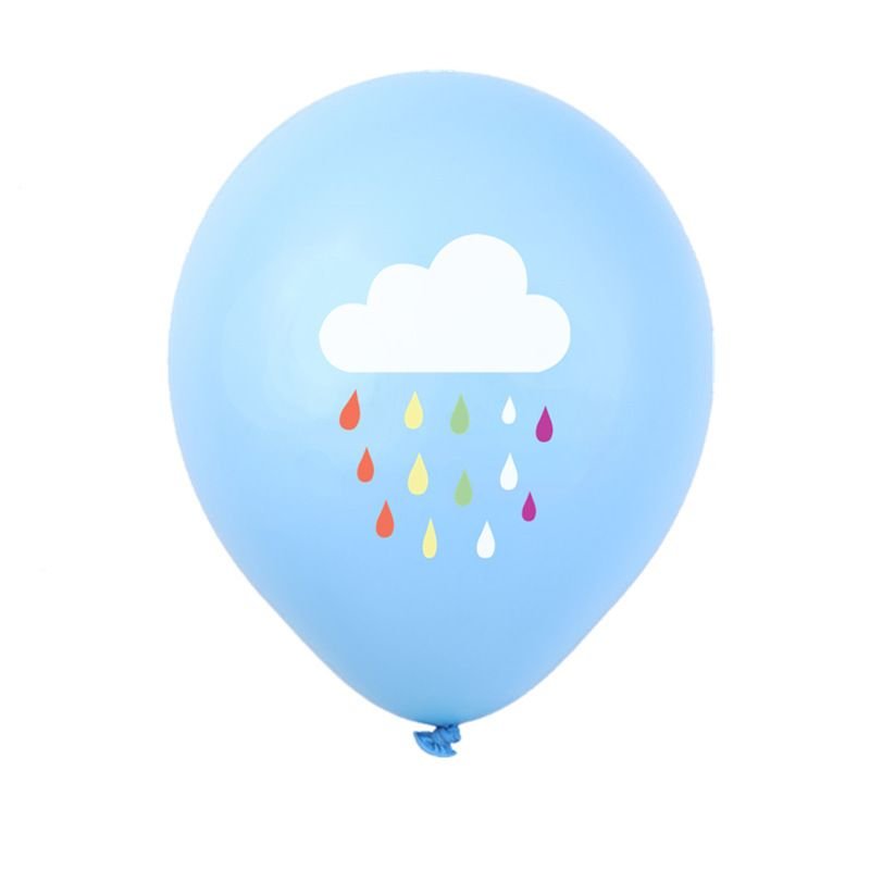 Children Birthday Party Decoration Rainbow Colorful Balloon Raindrop Balloon Set