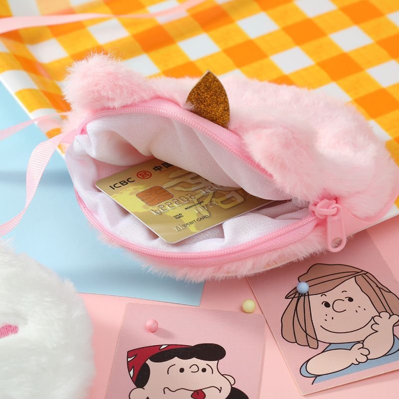 Kids Girls Cute Cartoon Animal Plush Crossbody Bag