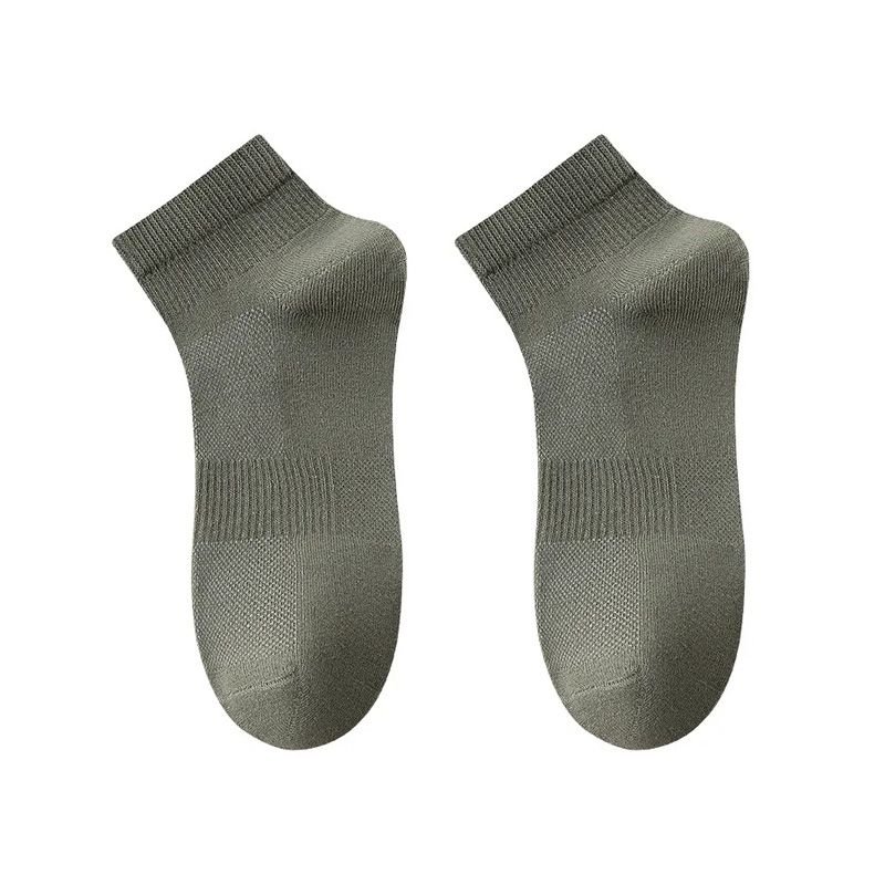 Solid Color Men Cotton Summer Thin Short Ankle Classic Socks Custom