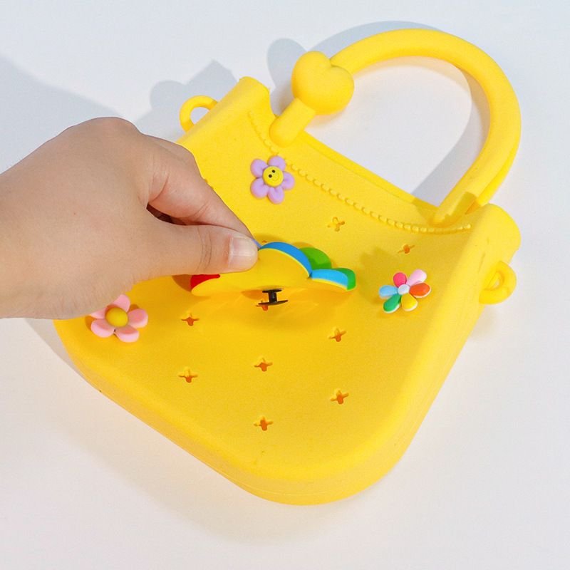 Cartoon Cute Portable Mini DIY Hole Handbag