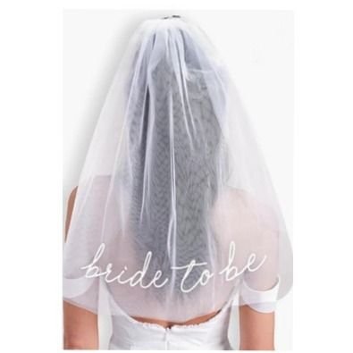 Bride To Be Veil Wedding Party Bridesmaid Veil Bachelorette Veil