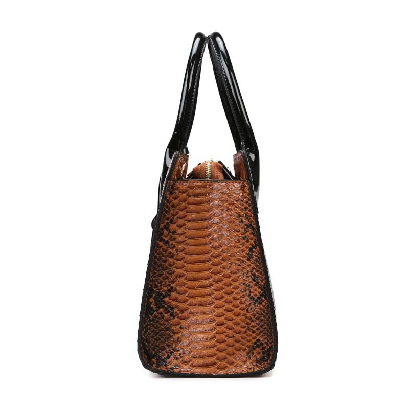 Fashion Crocodile Pattern Large Capacity Handbags