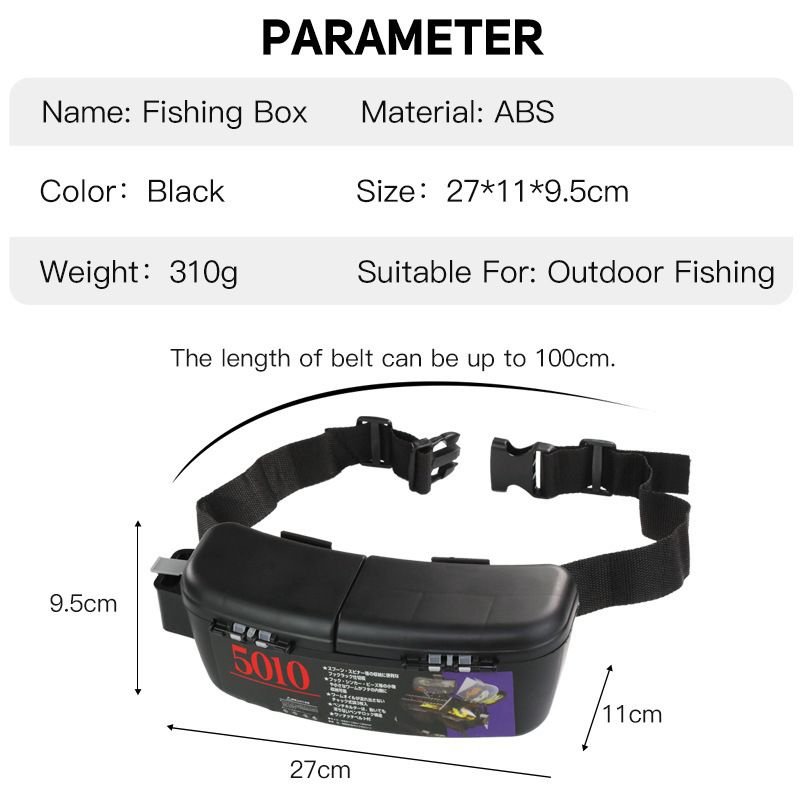 Outdoor Fishing Portable Waist Hanging Tool Accessories Storage Box