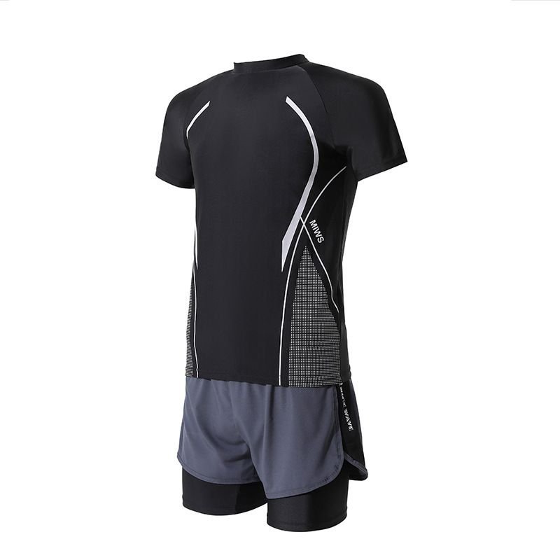 Men Sports Quick-Dry Clothes Summer Outdoor Running Fitness Swimming Breathable Quick-Dry Clothes Set