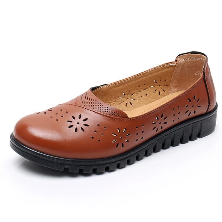 Size:4.5-10 Women Causal Slip On Hollow Out Carving Loafers