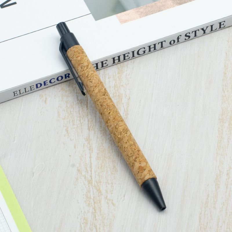 Simple Cork Environmental Protection Wheat Straw Material Ballpoint Pen