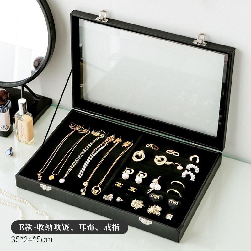 Fashion Divider Jewelry With Lid Display Tray