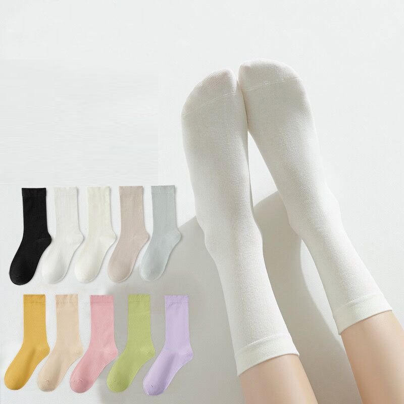 Seamless Women Solid Color Summer Thin Classic Screw Socks Custom