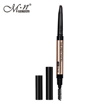 MENOW Women Simple Not Easy To Faint Automatic Rotating Triangle Double Head With Brush Eyebrow Pencil