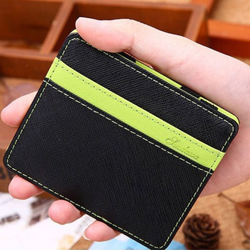 Unisex Multifunction Stripe Print Wallet