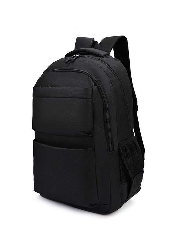 Simple Casual Solid Color Large Capacity Backpack