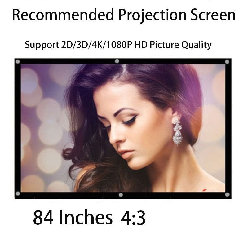 84 Inch Portable HD Projector Screen