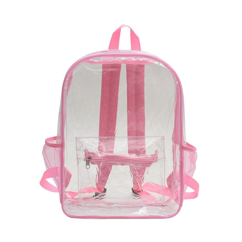 Simple Casual Large Capacity Clear Jelly Backpack