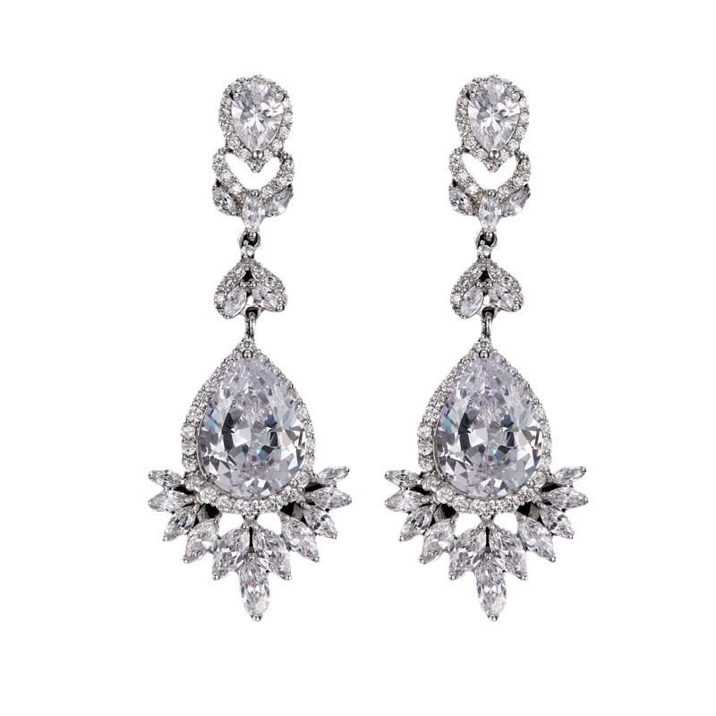 Exaggerated Fashion Rhinestone Earrings