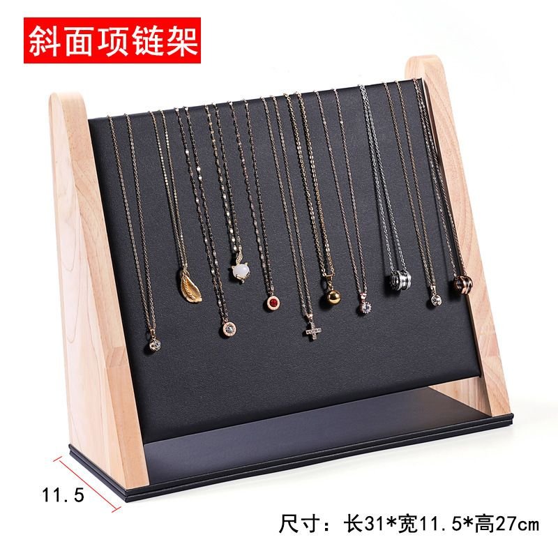 Fashion Vertical Beveled Necklace Bracelet Display Stand