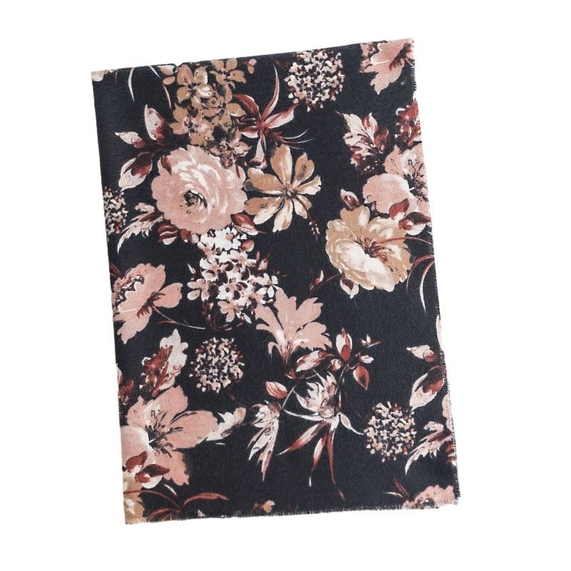 Autumn And Winter Women Fashion Floral Printed Cashmere Scarf