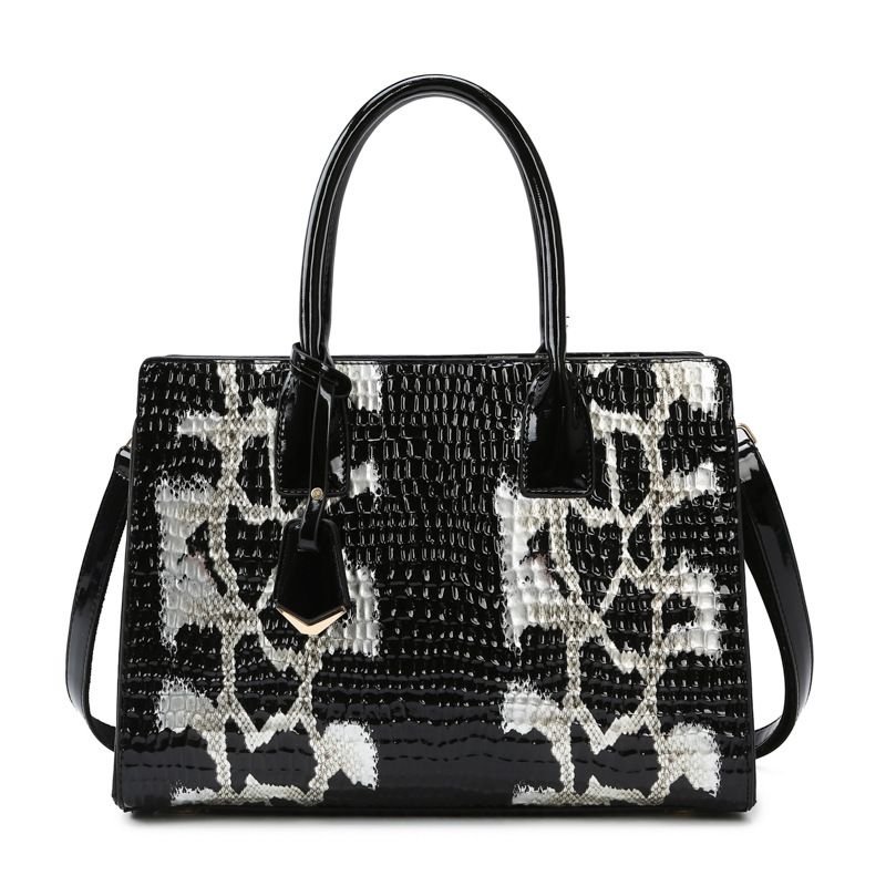 Fashion Crocodile Pattern Large Capacity Handbags