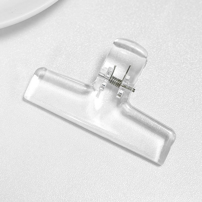 Creative Simple Transparent Acrylic Office Supplies Bill Clip