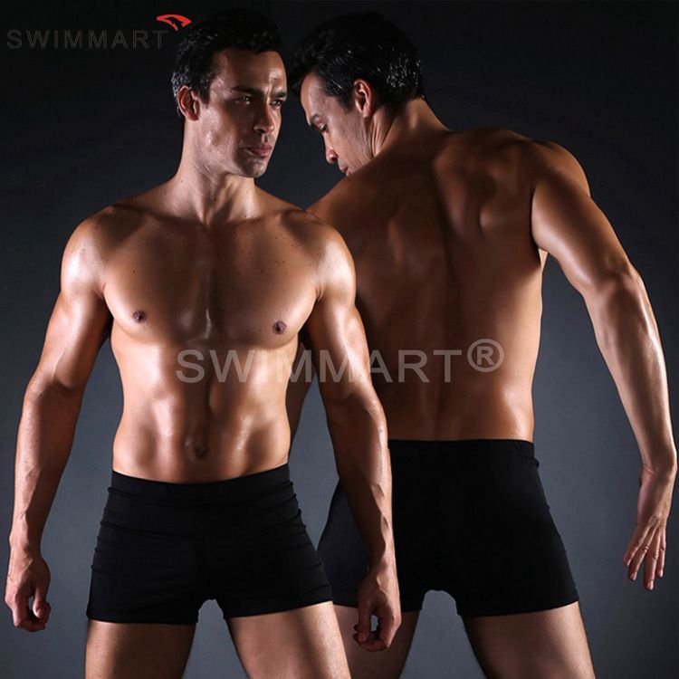 Men Casual High Elastic Printed Swimming Shorts