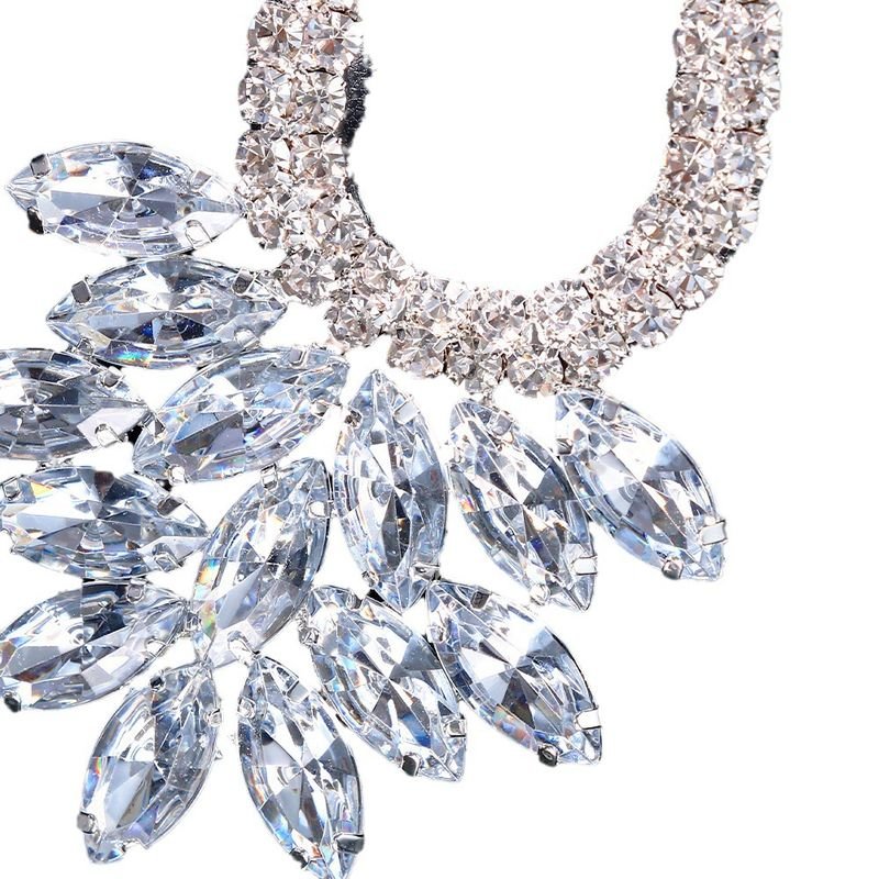 Exaggerated Fashion Solid Color Rhinestone Earrings