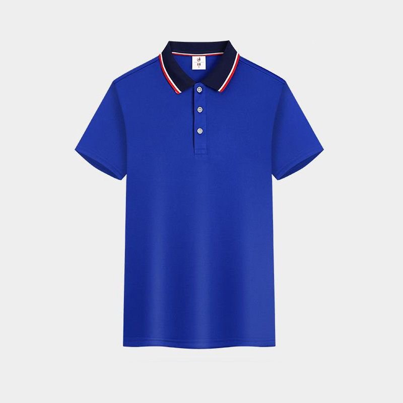 Unisex Color Matching Lapel Advertising Logo Custom Polo Shirt