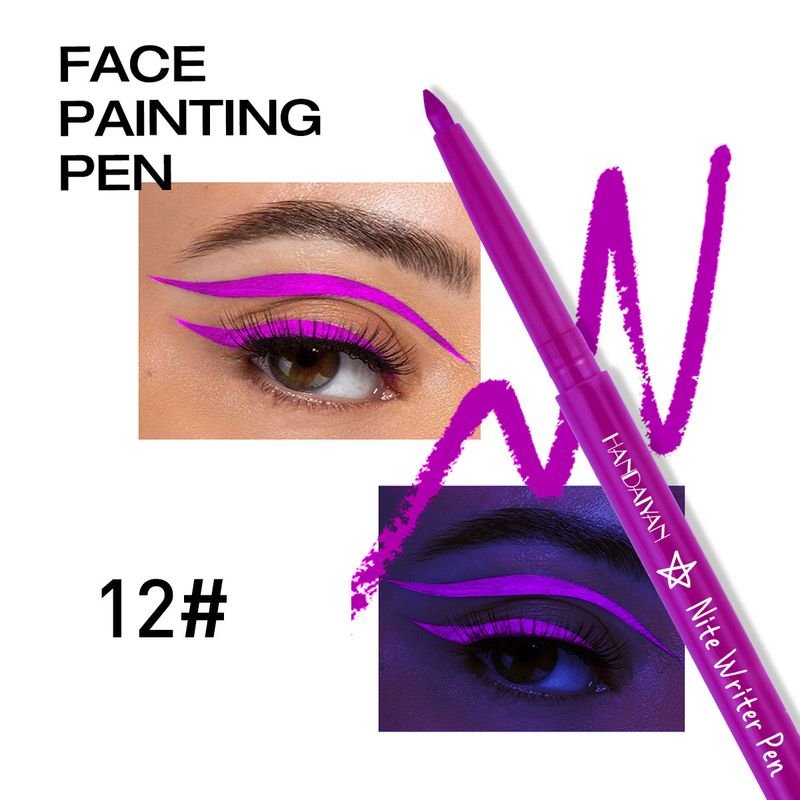 Handaiyan Women Natural Non-Blooming Multicolor UV Fluorescent Eyeliner