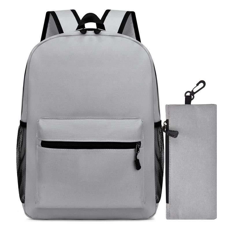 Simple Solid Color Large Capacity Backpack