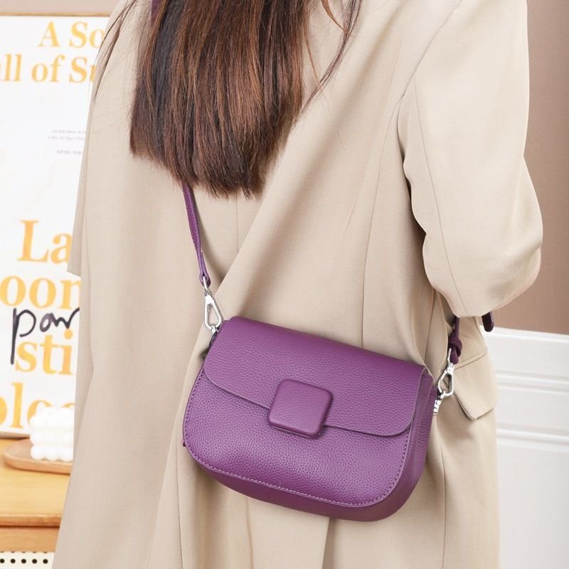 Women Fashionable Design Sense Messenger High-End Shoulder Leather Underarm Bag