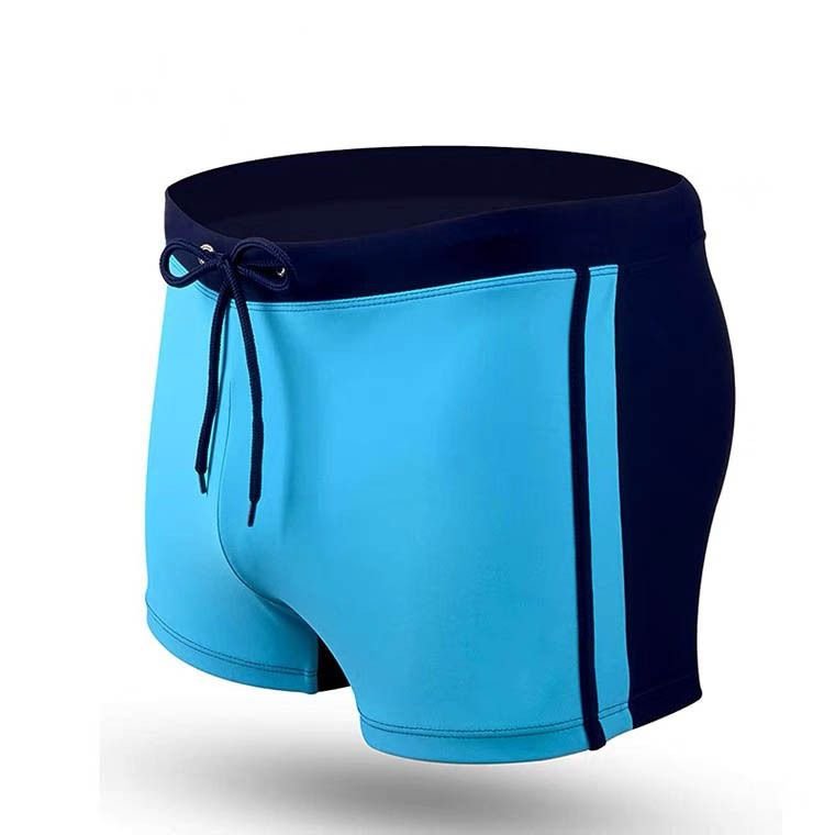 Men Casual Large Size Tie Color Matching Swimming Shorts