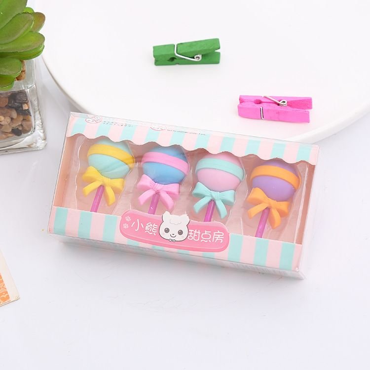 Creative Cartoon Gift Box Leather Eraser