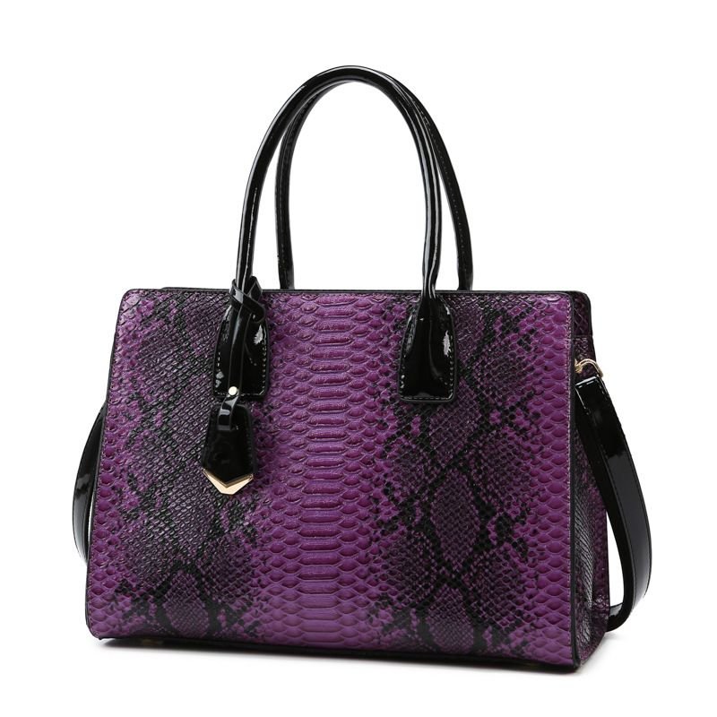 Fashion Crocodile Pattern Large Capacity Handbags