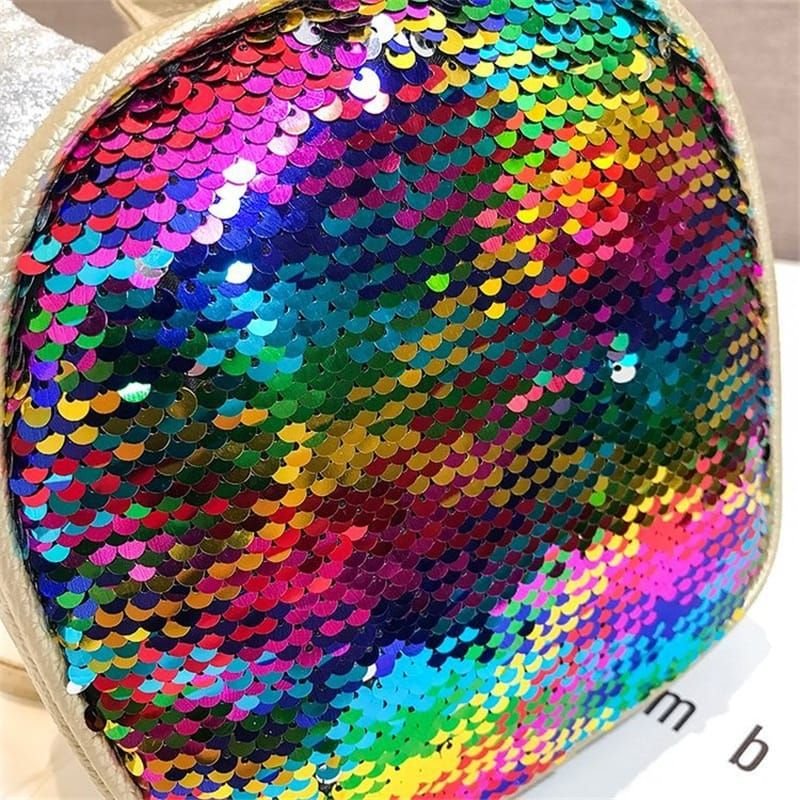 Kids Cute Unicorn Sequin Design PU Bag