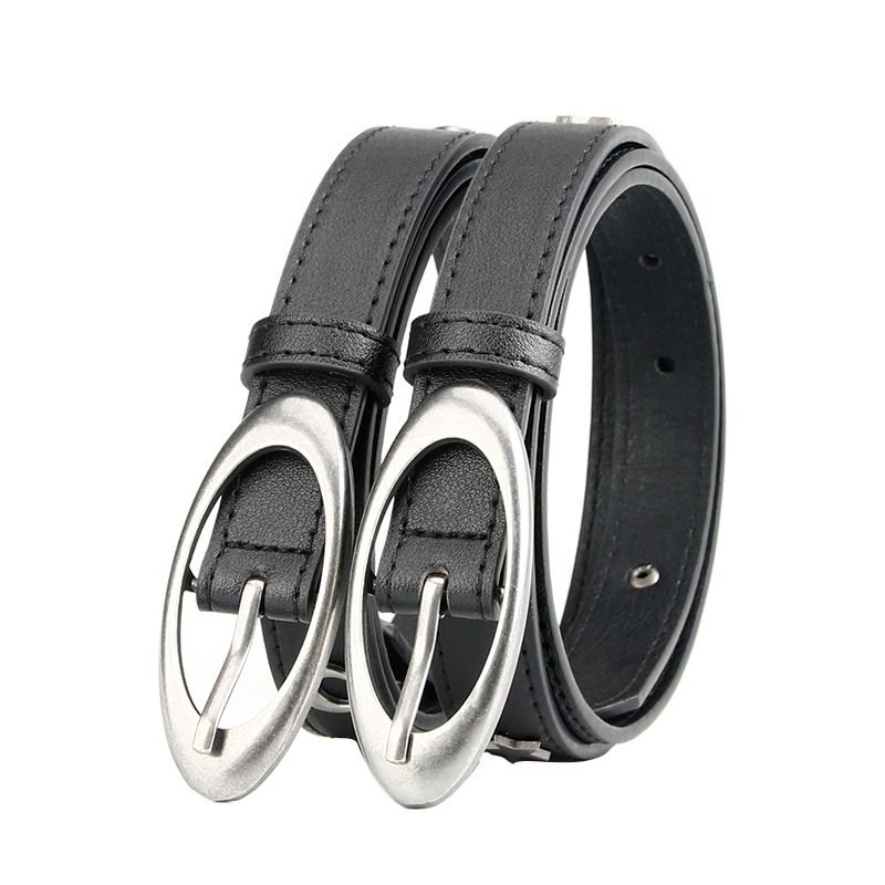 Women Simple Punk Moon Rivet Decoration Belt