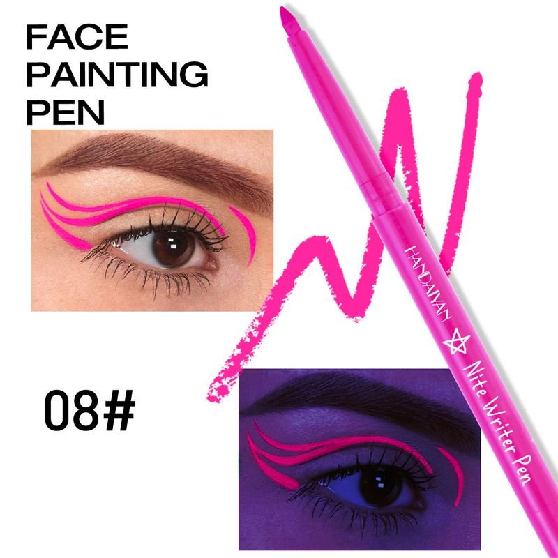 Handaiyan Women Natural Non-Blooming Multicolor UV Fluorescent Eyeliner