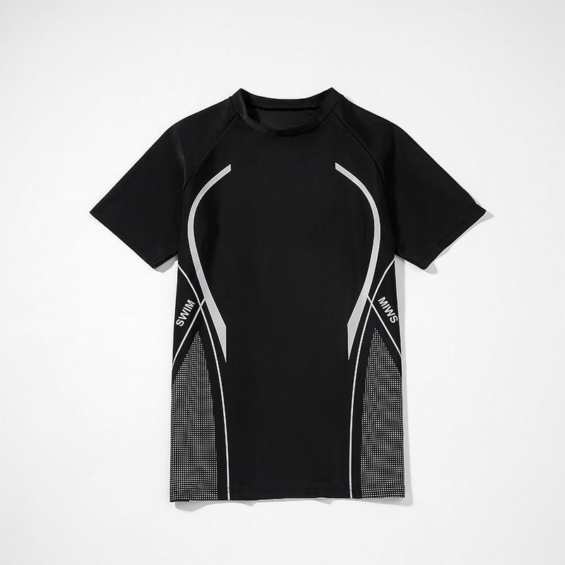 Men Summer Quick-Drying Sports Fitness Running Swimming Clothes Suit