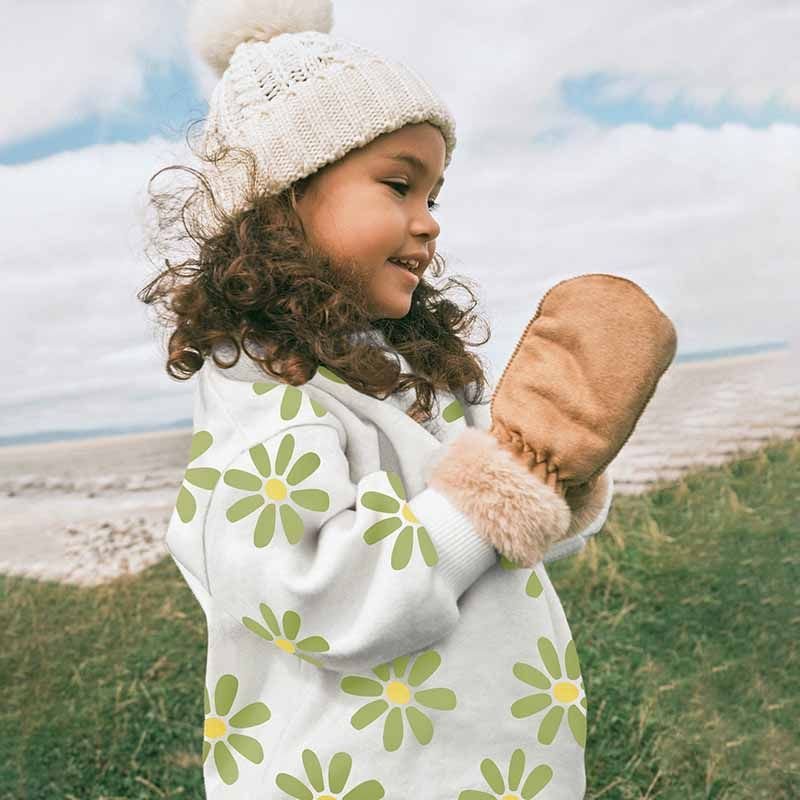 Kids Toddler Girls Casual Cute Flower Print Long Sleeve Sweatshirts Pants Sets