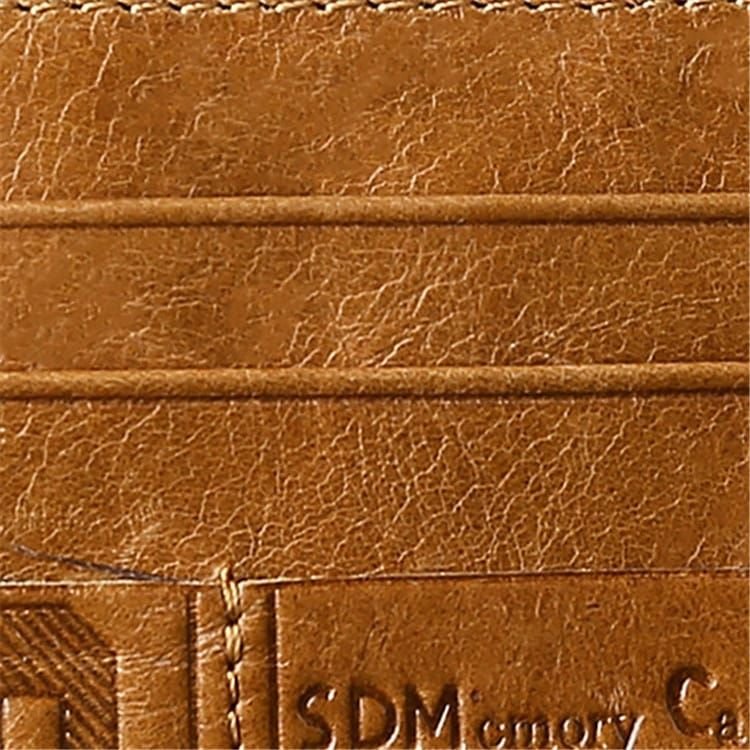 Vintage Solid Color Leather Multifunction Coin Wallet