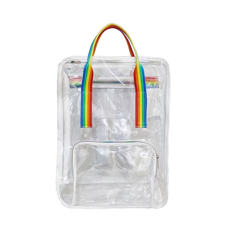 Fashion Large Capacity Pvc Clear Backpack