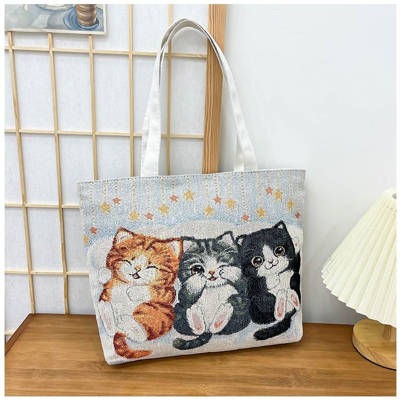 Fashion Cartoon Canvas Tote Bag