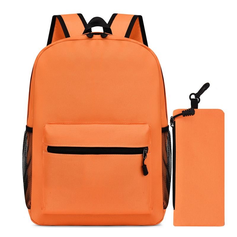 Simple Solid Color Large Capacity Backpack