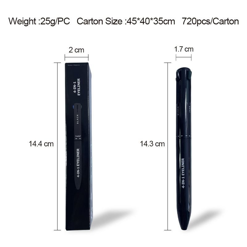 OEM Women Simple 4 In 1 Four Color Eyeliner