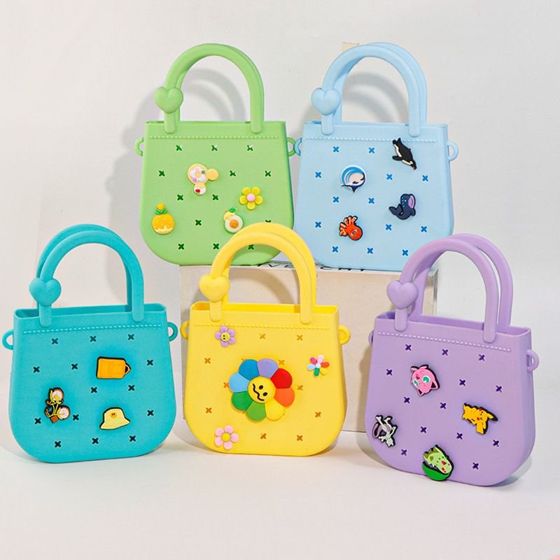 Cartoon Cute Portable Mini DIY Hole Handbag